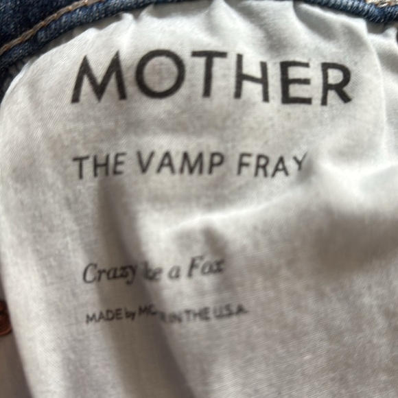 MOTHER The Vamp Fray High Waist Skinny Jeans Crazy Like A Fox Size 26 - Picture 8 of 9